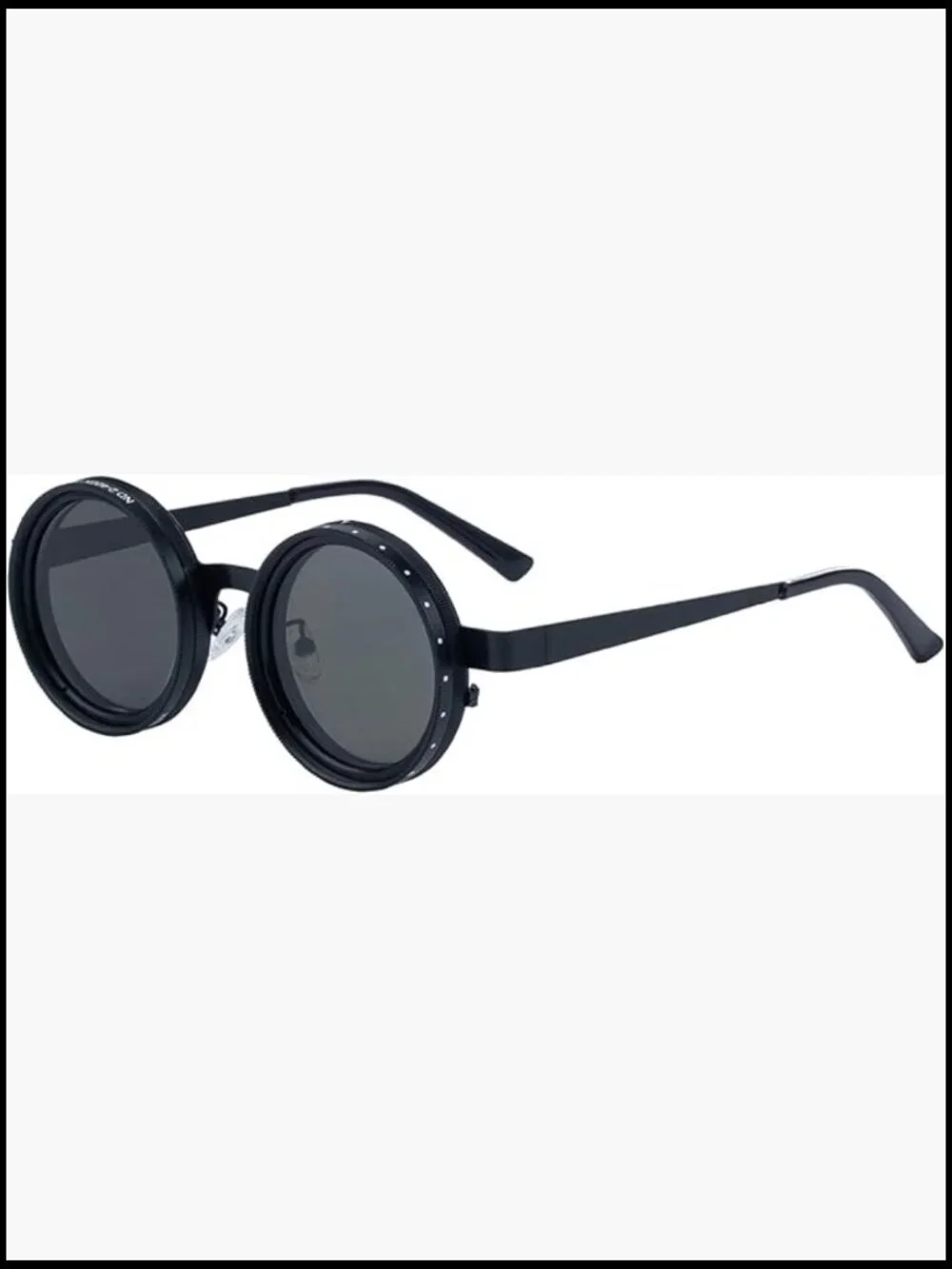 Adjustable-Tint Polarized Sunglasses – ND Filter UV400 Metal Frame Round